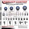 Service Caster 3.5'' Blue Poly Wheel Swivel 7/16'' Grip Ring Stem Caster Set 2 Brakes, 4PK GR20S3514-PPUB-BLUE-PLB-716138-2-S-2 - alternate 5